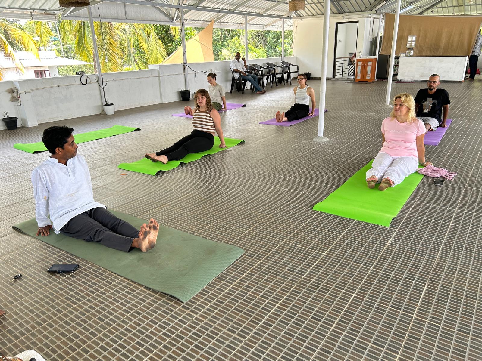 Yoga retreat scene 3